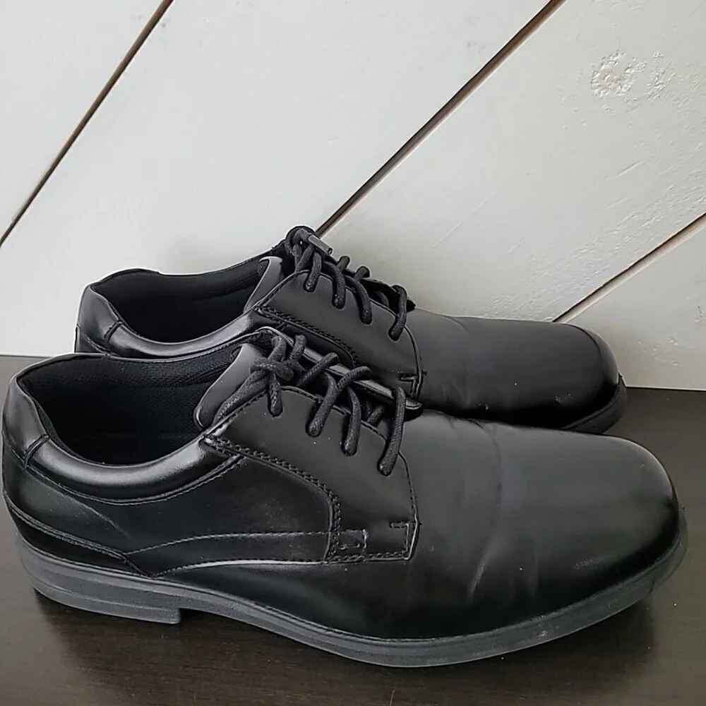 Nunn Bush mens 11 Sherman Slip-resistant Work Shoe Oxford Sneaker, Black